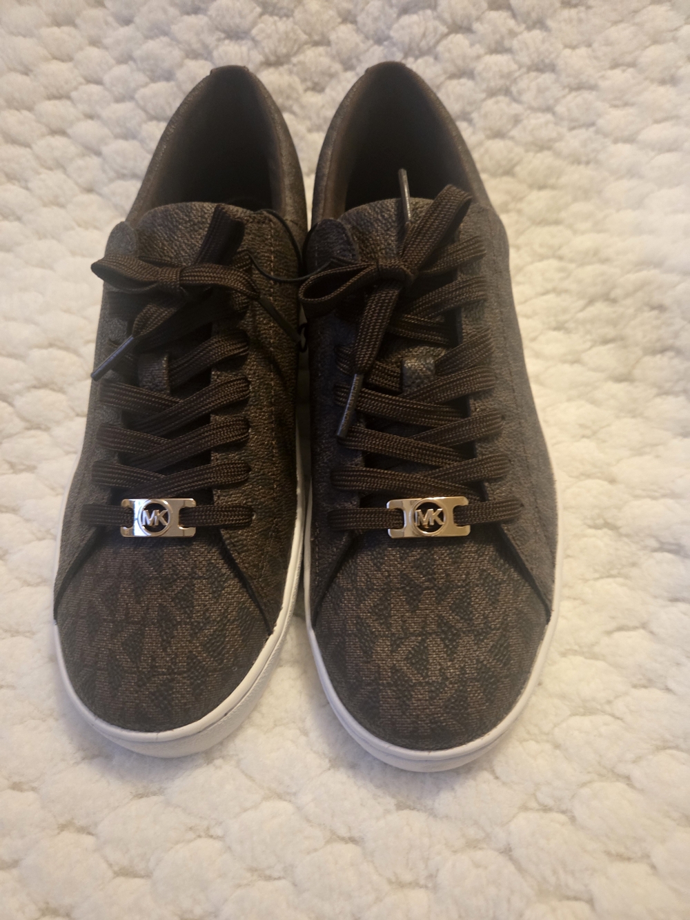 Michael Kors Brown Logo Low-Top Sneakers